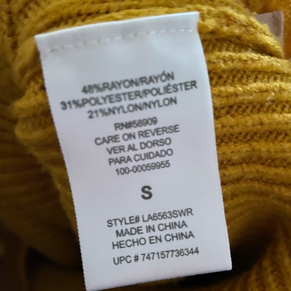 Gibson-latimer yellow sweater Size:S - Picture 2 of 3